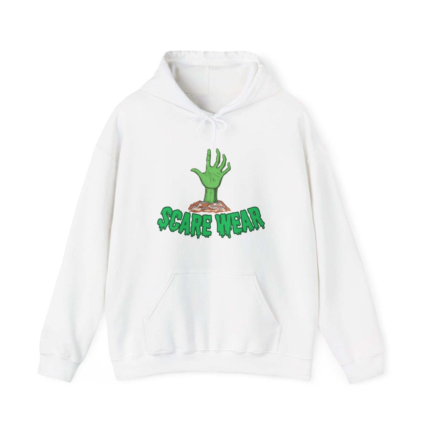 Hoodie — "Scare Wear" Green Zombie Hand  Hoodie