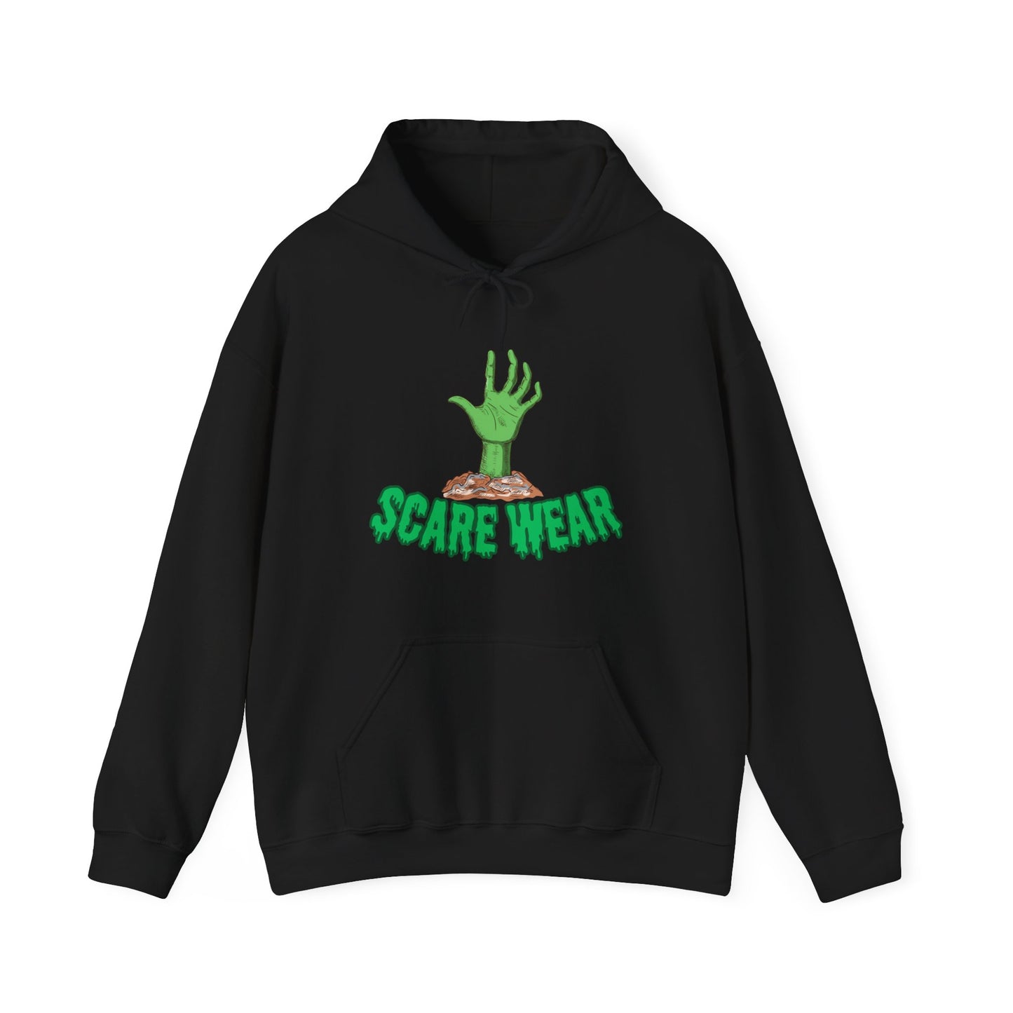 Hoodie — "Scare Wear" Green Zombie Hand  Hoodie