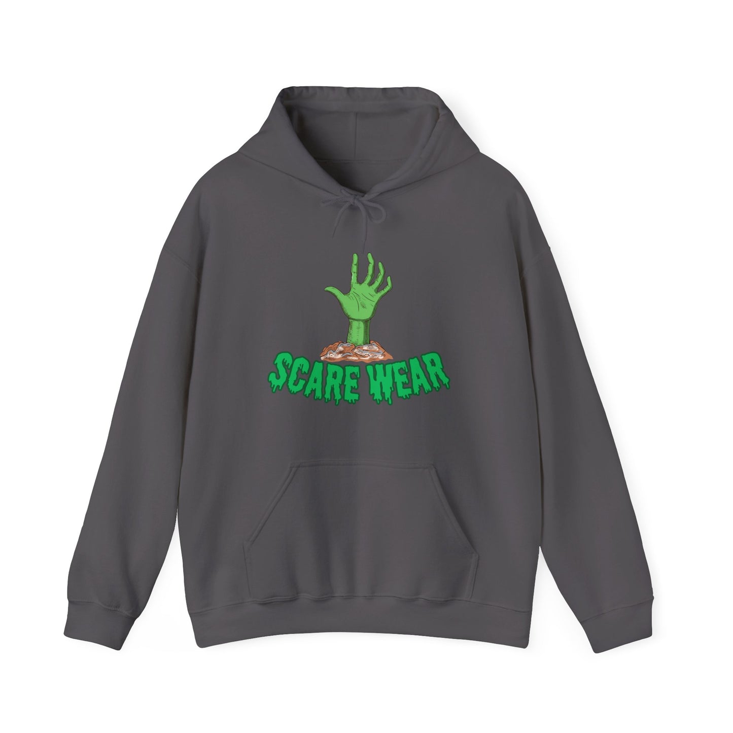Hoodie — "Scare Wear" Green Zombie Hand  Hoodie