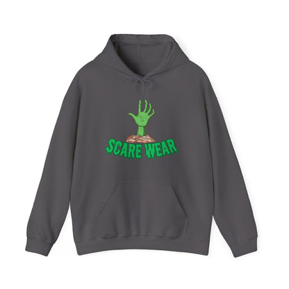 Hoodie — "Scare Wear" Green Zombie Hand  Hoodie